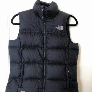North Face black puffer vest 700, size small